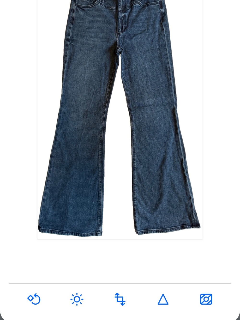 Joe’s Jeans The Simone High Rise Flare Jeans Size 31 Blue Denim
